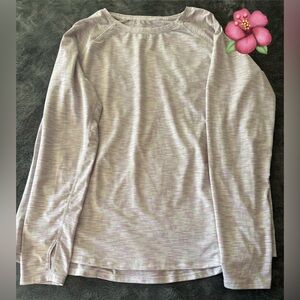 Light Cream Active Wear Long Sleeve Top - XL